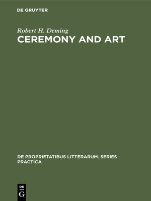 cover image of Ceremony and Art